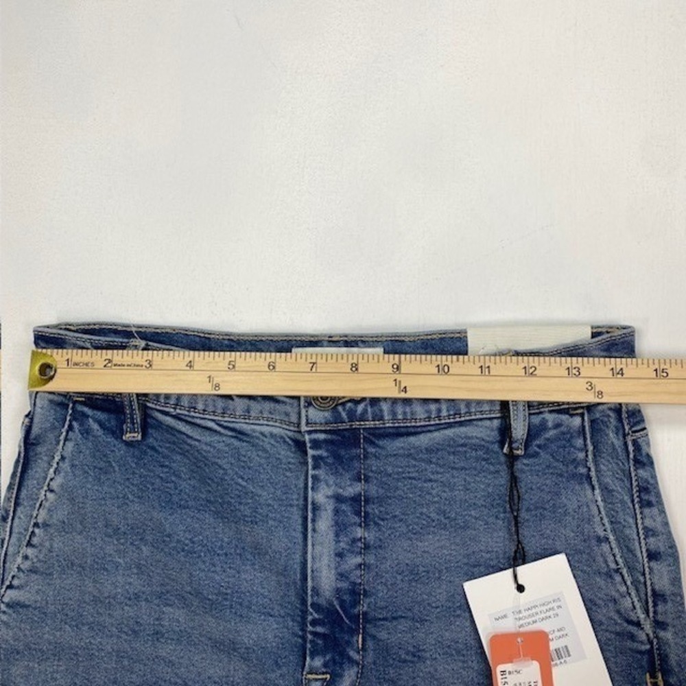 Hidden Jeans The Happi High Rise Trouser Flare Medium Dark Denim 29 HD3322CF-MD - Picture 7 of 12